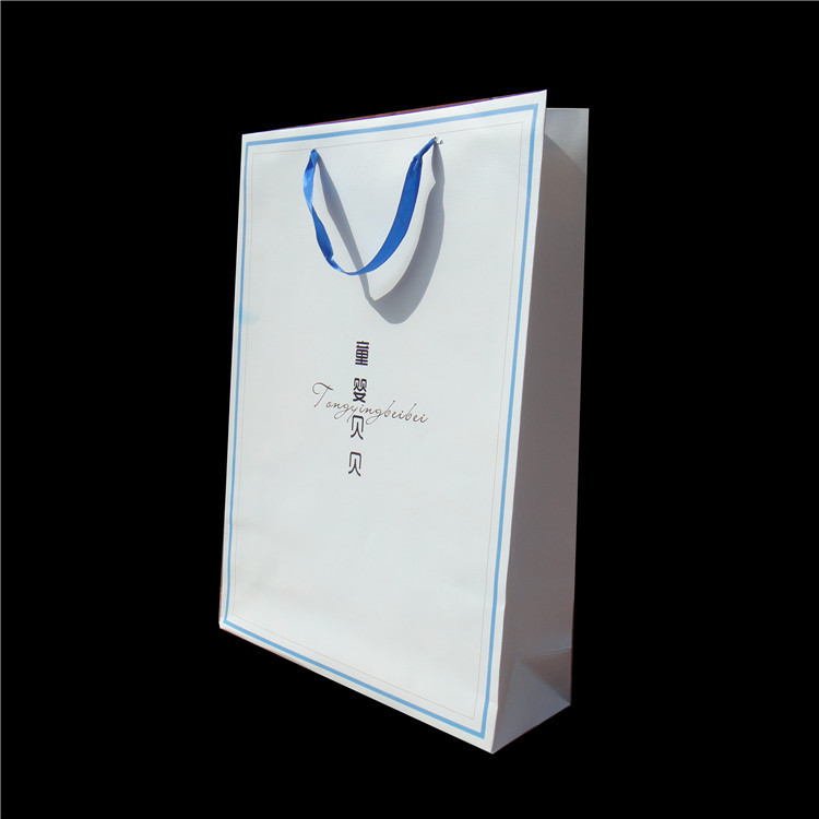 现货中秋手提纸袋 饰品服装手提袋 羽绒服礼品纸质购物手提纸袋