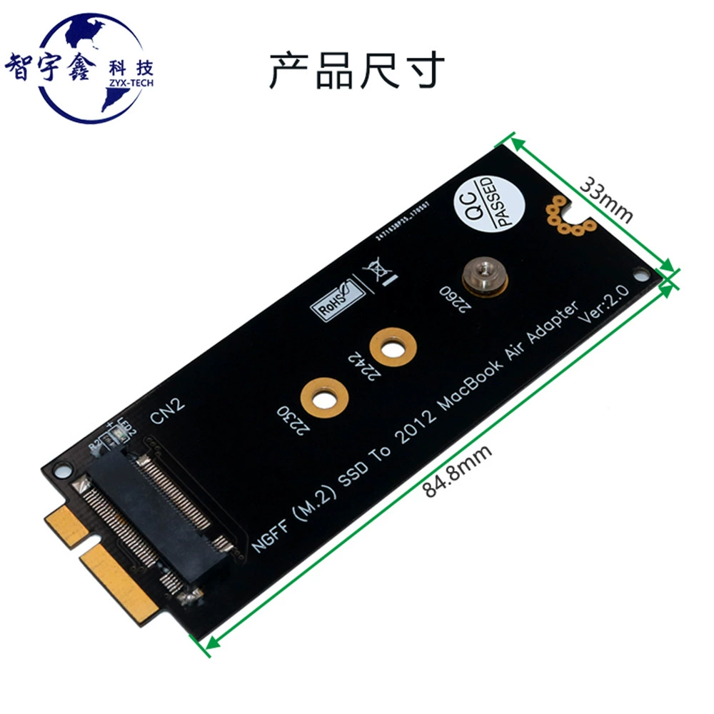 Карта-конвертор M.2 SSD в 18+8-контактный SSD/MacBook Pro 2012 года