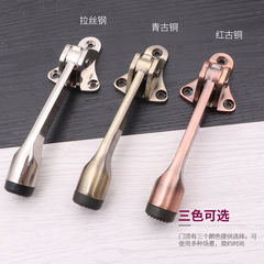 Rubber door stop indoor door hardware wooden door windstop door magnet simple foot-operated door damper American-style moving door top