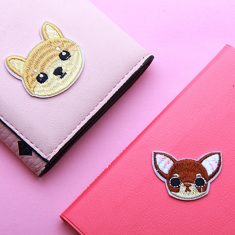 儿童卡通动漫狗头可爱小狗系列布贴衣服包包装饰贴花修补洞