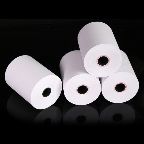 Directly supplied from the manufacturer, single-layer printing paper, 75*60 carbonless copy cash register paper, pin type printing paper, restaurant receipt paper