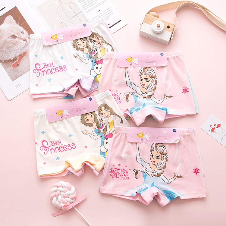 新疆棉儿童内裤全棉女童保暖内衣内裤平角裤卡通宝宝内裤|ms