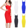 Hip Wrap Dress with suspender for slim body
