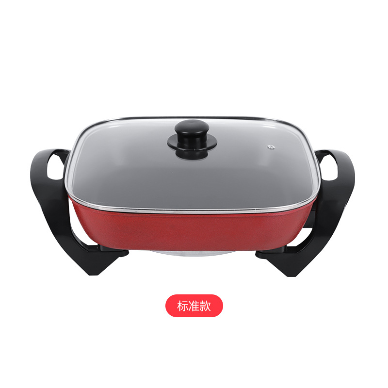 韩式多功能电热锅 家用无油烟电炒锅 不粘电火锅礼品锅|ru
