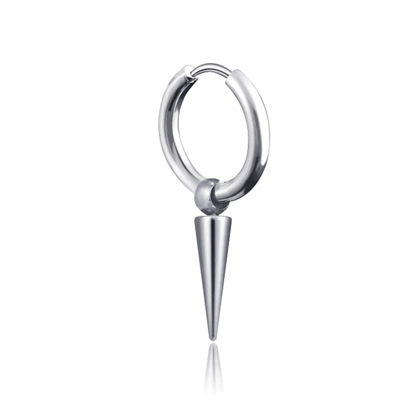 Long steel earrings