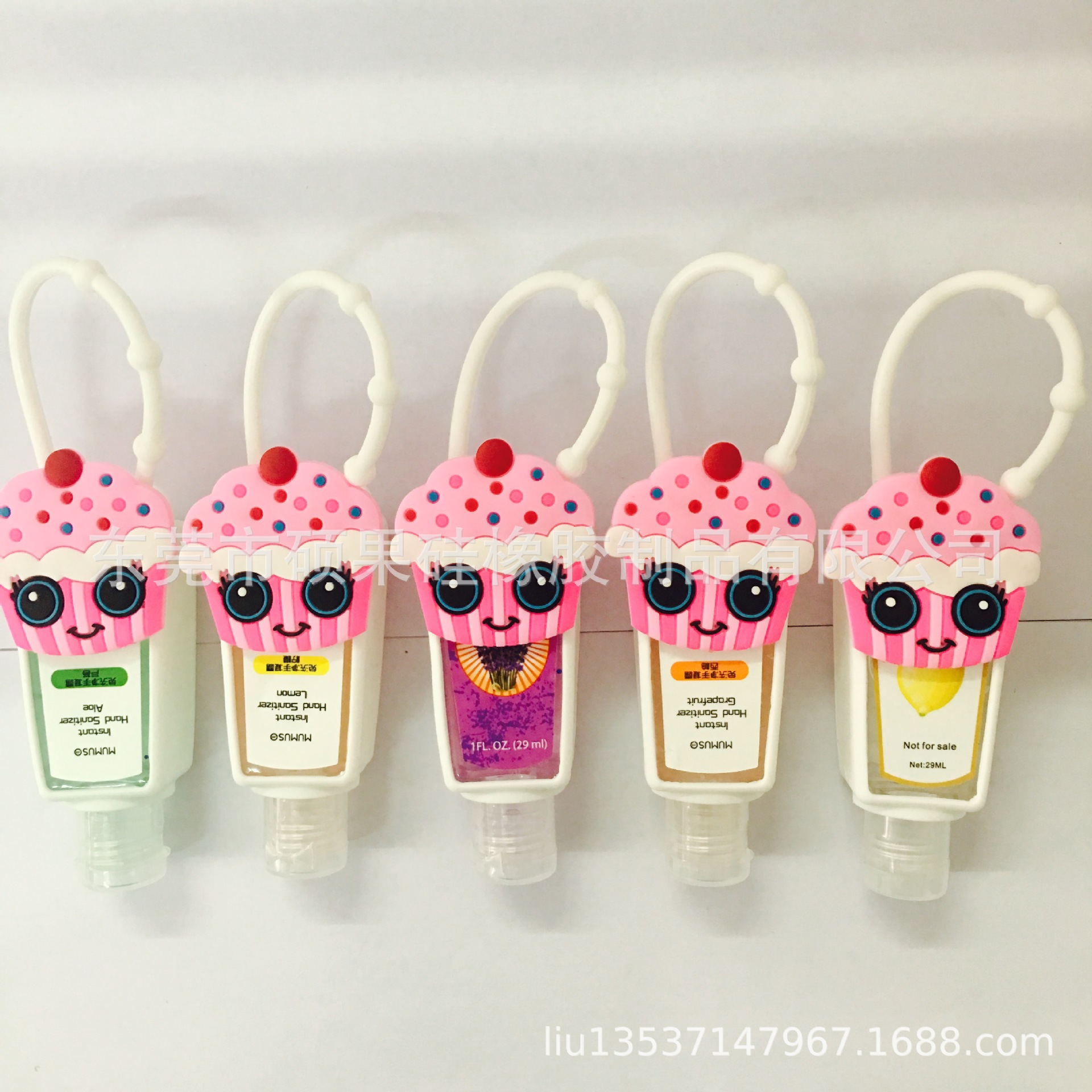 PVC滴胶卡通半截洗手液挂套 硅胶洗手液30ML硅胶瓶套