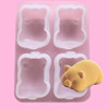 Trill Net Red Little gold pig Silica Gel Mould 4 Piggy ice cream Cake DIY mould Mousse Silicone mold