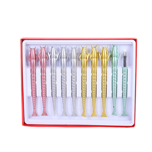 Roche 8959 Great White Shark Pen Student Calligraphy Ink Sac Pen Colorful Shark Refillable Pen Wholesale