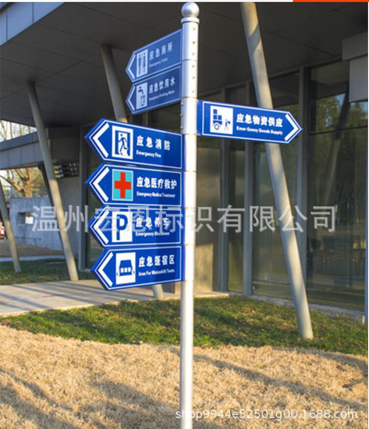 小区导视牌小区标识牌地产导视系统住宅小区标牌立式牌