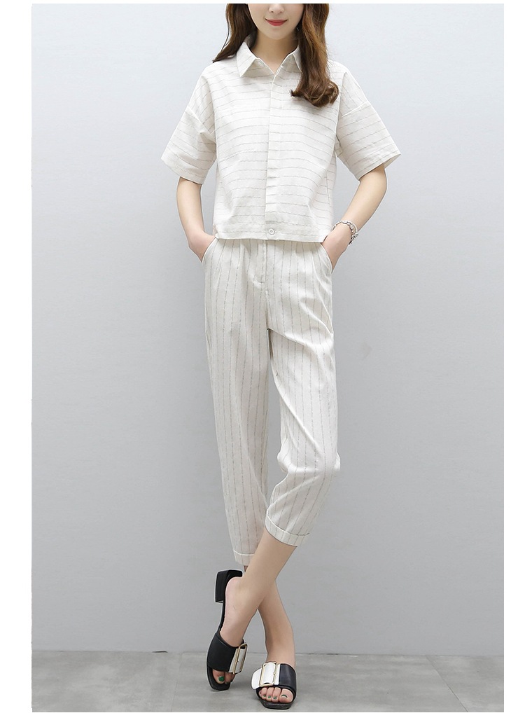 Costume femme UNE GéNéRATION en Coton et lin - Ref 3334709 Image 10