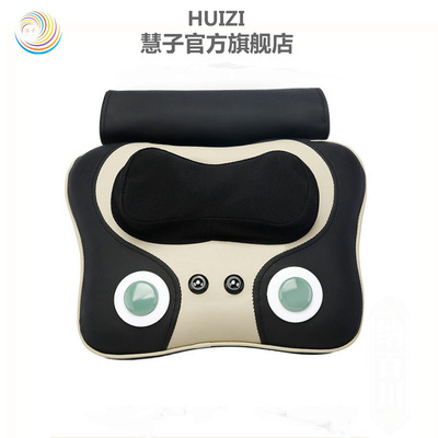 颈部腰部背部全身电动按摩靠垫 车家两用多功能按摩枕按摩器批发