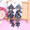 Fashionable long crystal earings for bride, earrings, high-end wedding dress, jewelry, wholesale