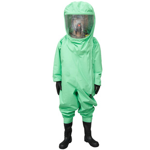 Strong Acid and Alkali Resistant Heavy Chemical Suit Built-in Respirator Chemical Suit