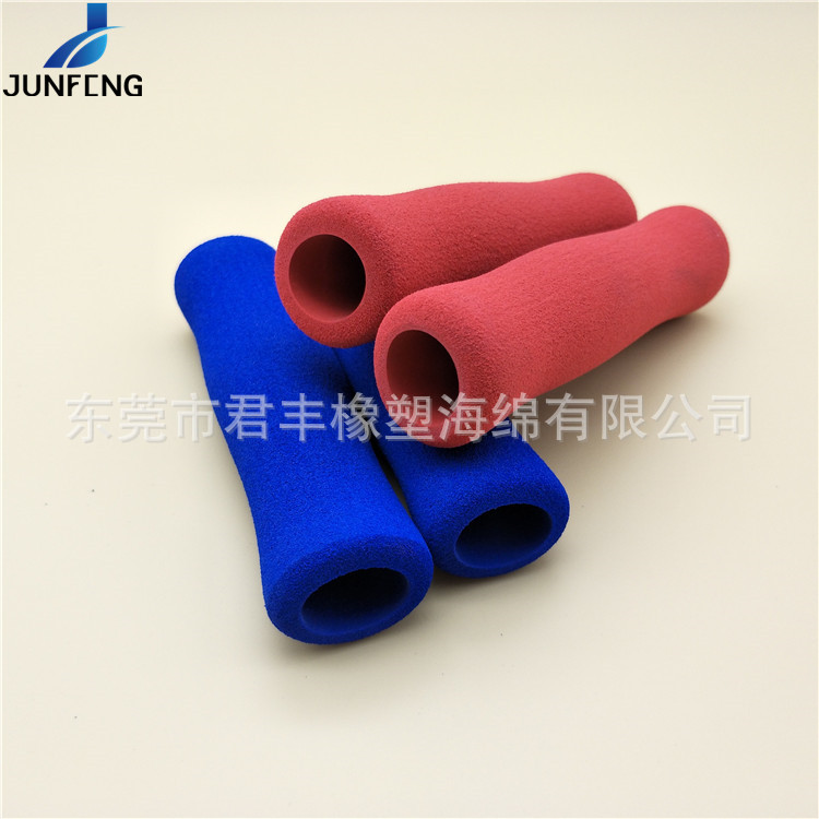 厂家供应磨砂面NBR橡塑海绵发泡套管跳绳把套 高尔夫球杆手把套