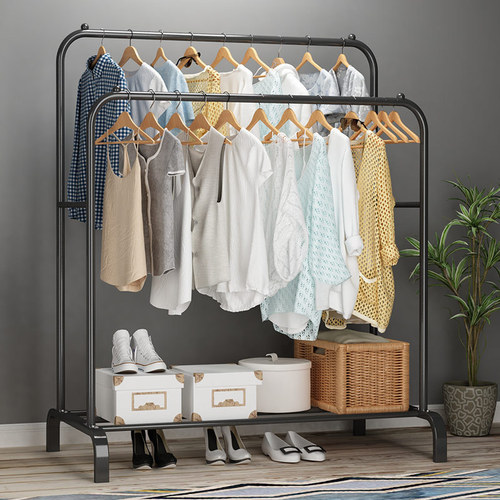 Floor-standing clothes drying rack single-pole clothes hanger bedroom simple clothes drying rack clothes drying rack floor-standing clothes hanger