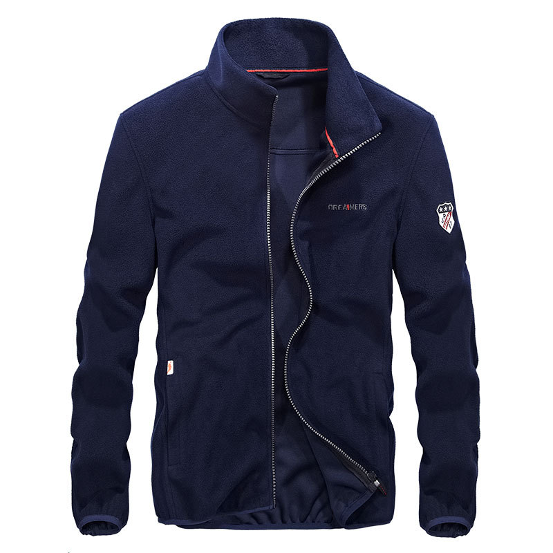 Chaqueta de lana al por mayor transfronteriza chaqueta de lana polar para hombre chaqueta de lana al aire libre chaqueta de lana más tamaño suéter cálido hombres