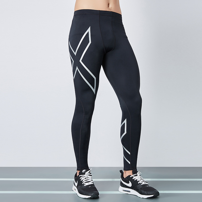 Cross-border compression pants men's sports tight running training clothes basketball bottoming quick-drying fitness pants high elastic pressure pants