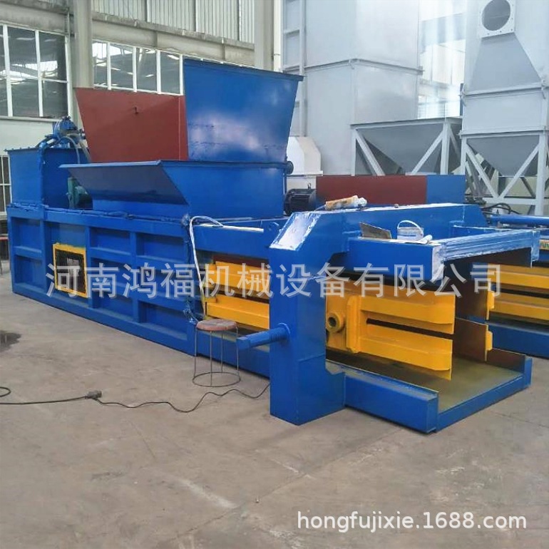 卧式液压废金属打包机 油漆桶拉罐打捆机 构造合理易铁屑压块机