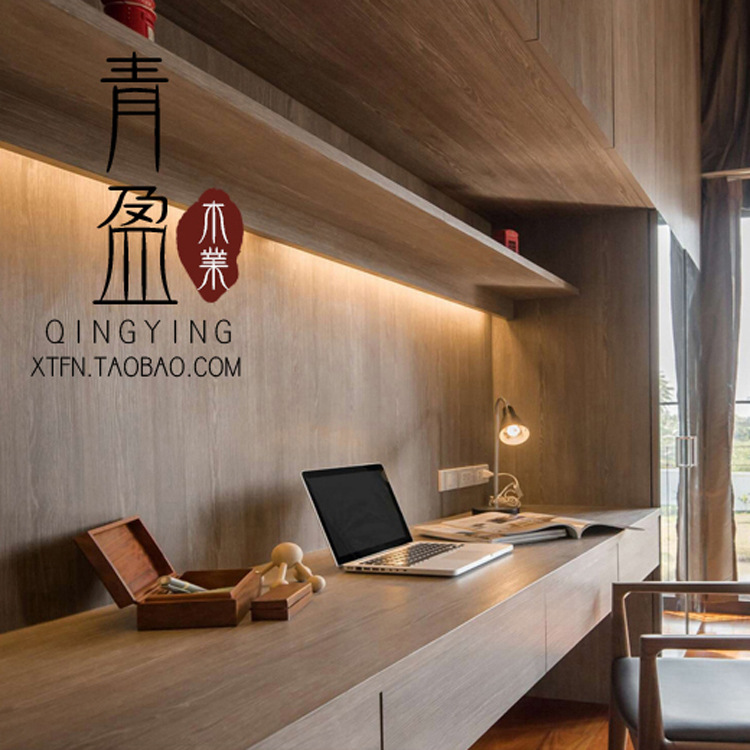 免漆木饰面板科技木涂装板UV板免漆板仿科定kd板护墙板装饰墙1组|ms