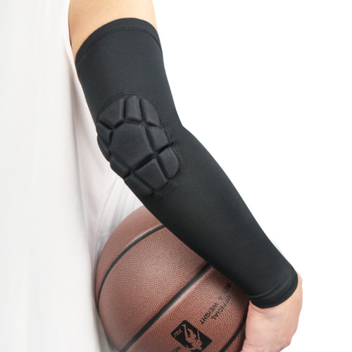 Cross-border basketball and football sports elbow protection badminton taekwondo honeycomb anti-collision arm sleeves protective gear equipment batch
