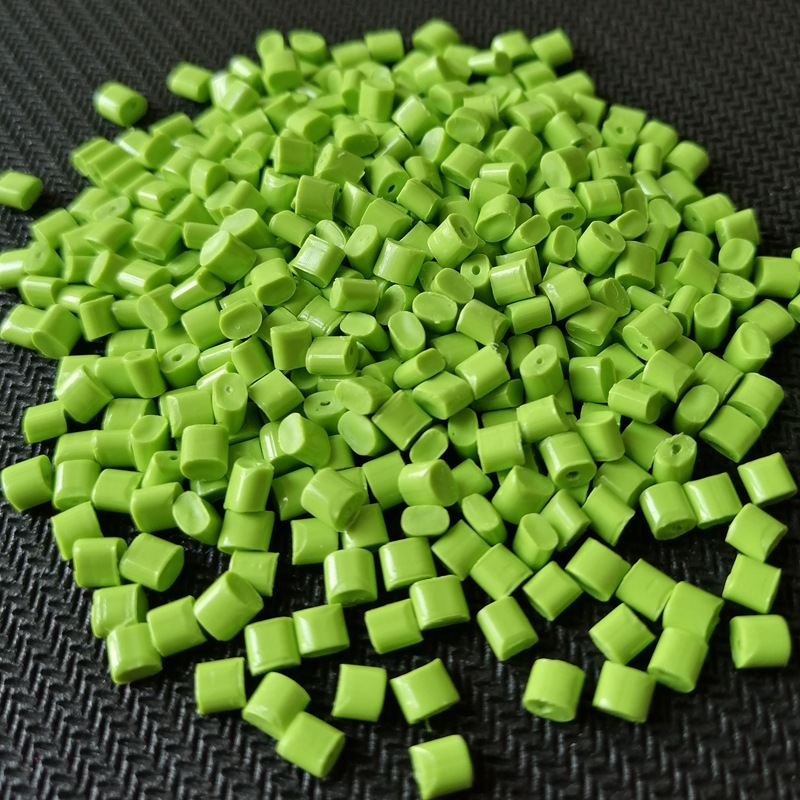 厂家直销 ABS绿色遮光料 ABS不透光高光泽 遮光ABS原料颗粒