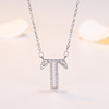 Wife's romantic travel same silver -plated DIY your name My surname 26 English letters and female necklaces