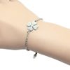 Double-sided accessory stainless steel, polishing cloth, pendant, four-leaf clover