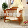 Universal children's white crib for side table from natural wood
