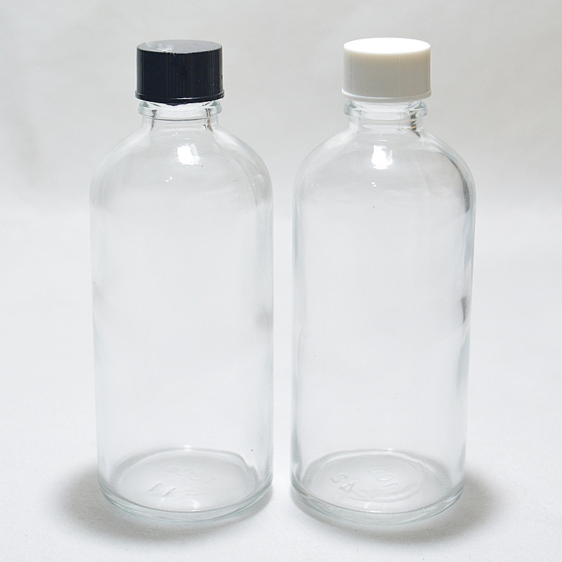 100ml透明精油瓶 化学试剂透明瓶 精油模具玻璃瓶 白色分装空瓶