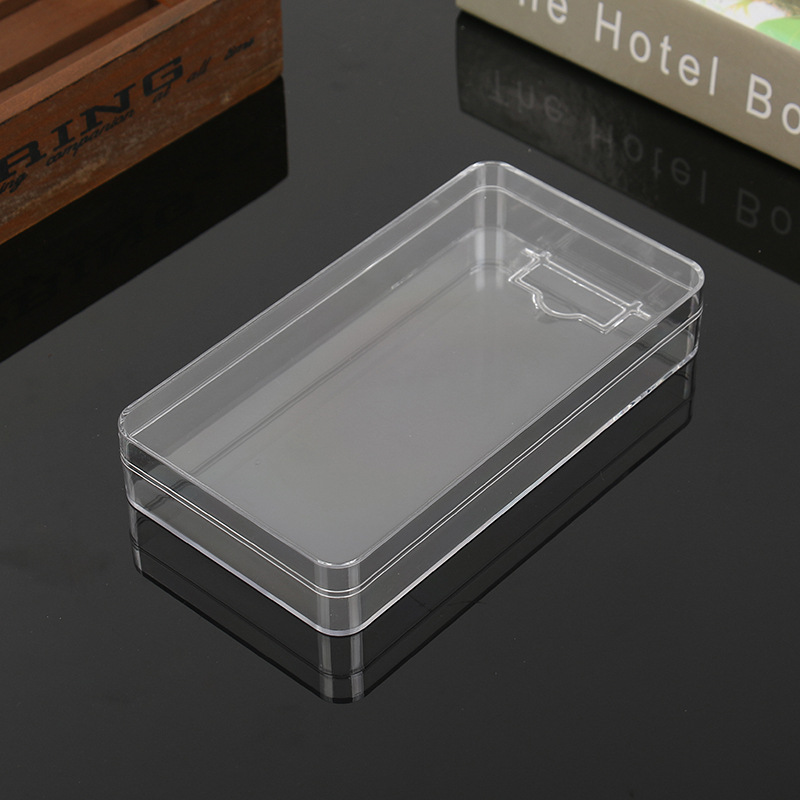 东莞新款文具钢笔透明盒高档手机套背夹水晶盒包装盒PS硬塑料胶盒