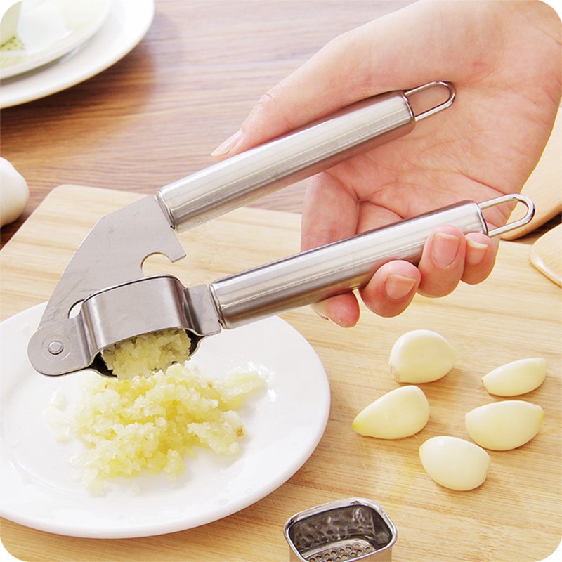 Stainless steel garlic press manual garlic press kitchen multi-functional household garlic press garlic press garlic press garlic press tool