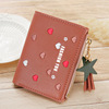 Short wallet with zipper, card holder, Korean style, wholesale