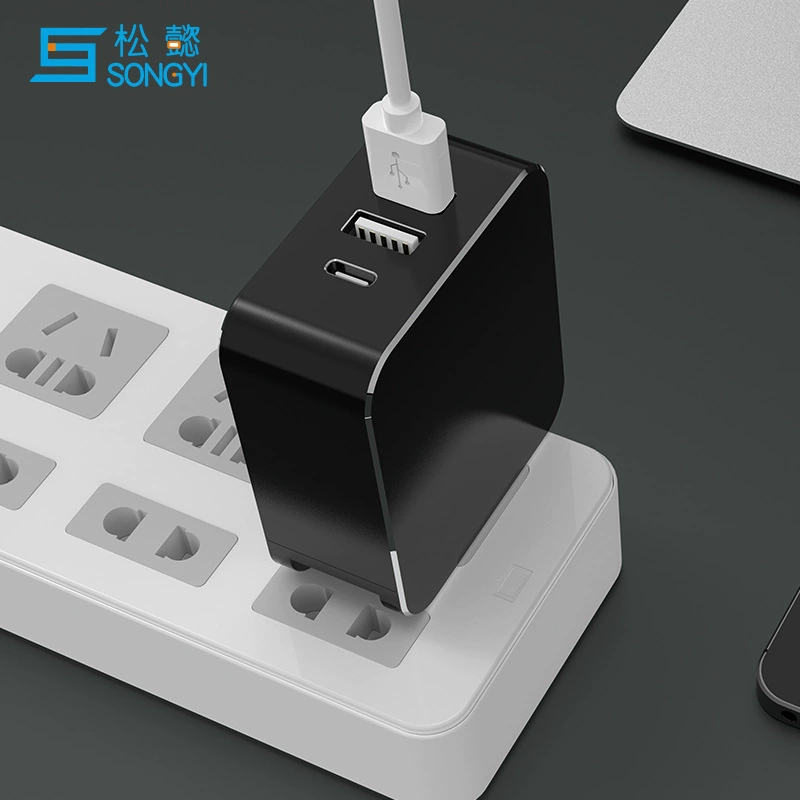 PD-зарядное устройство новое с завода, многопортовое USB-зарядное, европейские стандарты, 45W, для путешествий, конверсионное, быстрая зарядка QC3.0