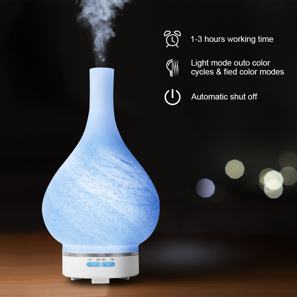 Foreign trade explosion models 3D Aromatherapy Machine Humidifier Colorful Glass Fragrance lamp household Ultrasonic wave essential oil Diffuser