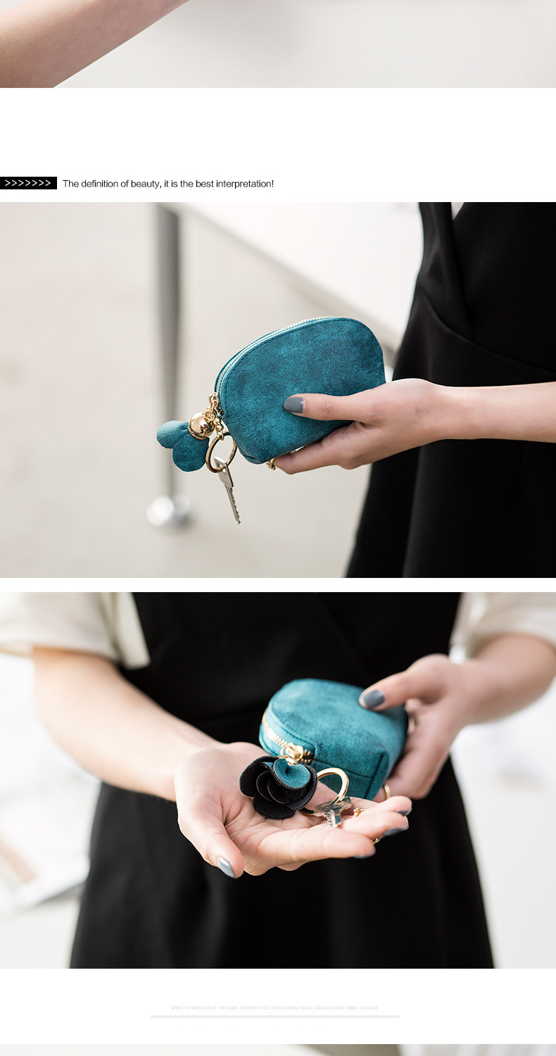 41g Weight Polyester Lining Material Zipper Closure Type Coin Purse Bags Type 1 Piece Quantity Daily Occasion Pu Leather Material Solid Color Pattern All Seasons Season Women's Gender Simple Style Style Dumpling Shape Shape Women's Solid Color Pu Leather Zipper Coin Purses 7