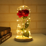 Глянцевый реалистичный фонарь на день Святого Валентина с розой в составе, украшение для ногтей, ночник, подходит для импорта, новая коллекция, подарок на день рождения