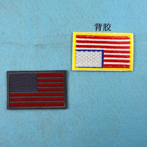 Lianxing Computer Embroidered Badge Adhesive USA American Flag Backpack Decorative Badge Clothing Accessories Patch Armband