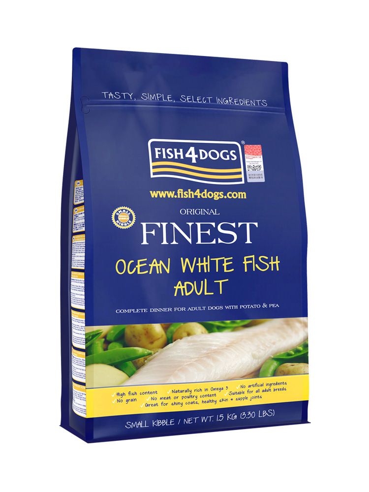 英国海洋之星深海鱼成犬美毛狗粮小颗粒 天然宠物狗粮1.5KG|ms