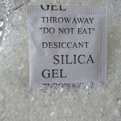 Manufacturer of 5g transparent silicone granules small package desiccant for food, electronics, and clothing moisture prevention