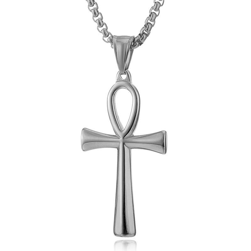 Simple Style Cross Alloy Plating Men's Pendant Necklace display picture 20