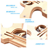 Резинка с лазером, деревянная детская головоломка, конструктор, реалистичная интеллектуальная игрушка, твердый переплет, подарок на день рождения, «сделай сам», 3D