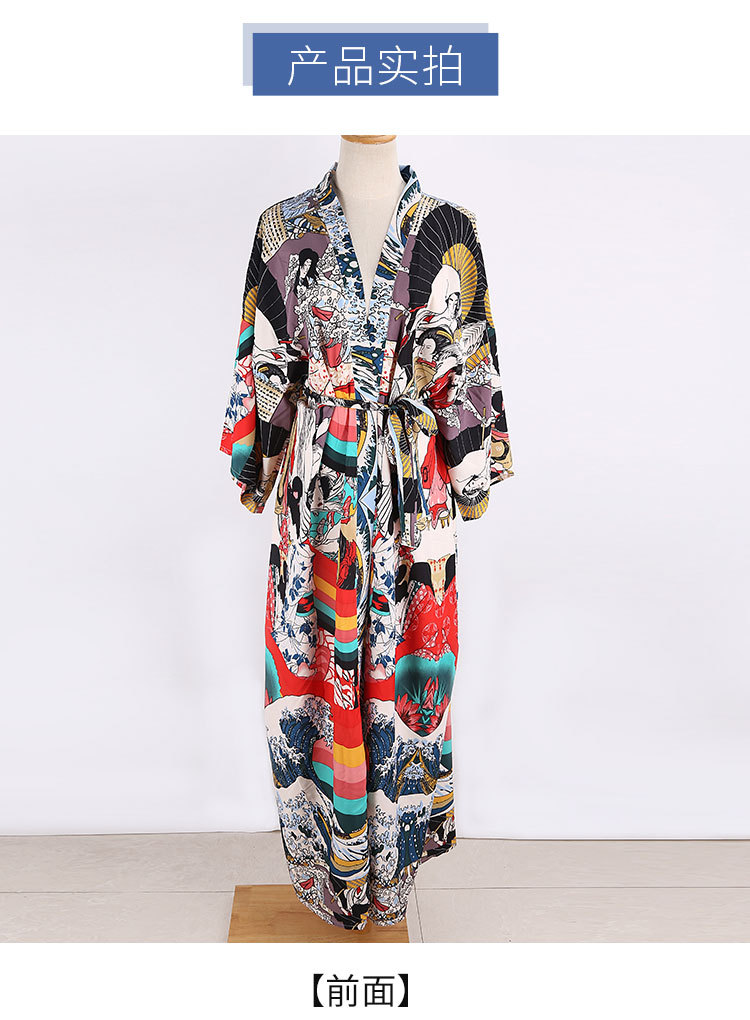 Summer  Fashion New Loose Long Cardigan Beach Jacket Sunscreen Clothing Cardigan Bikini Smock Swimsuit Nihaojewelry Wholesale display picture 9