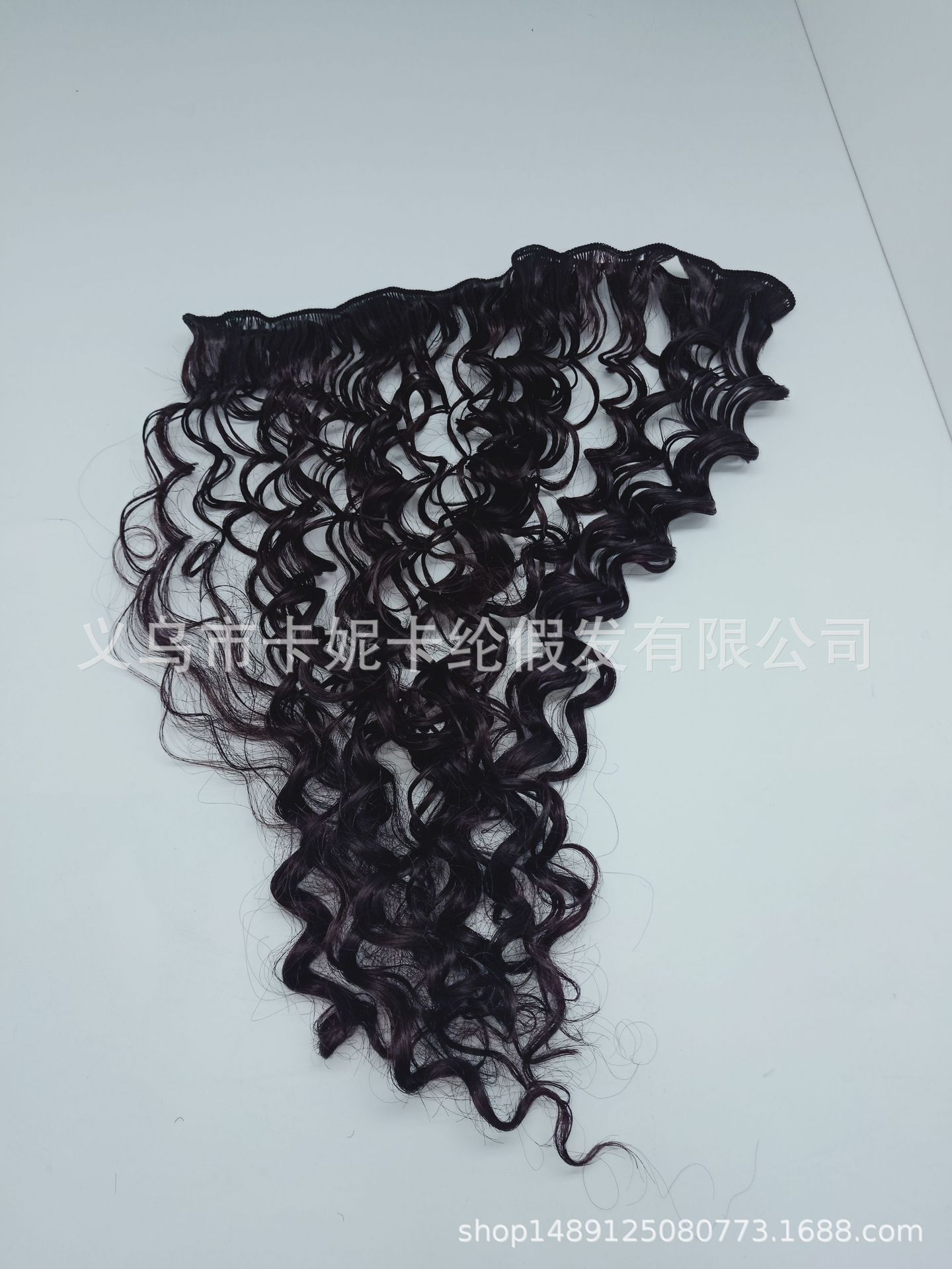 Taco de moda pequeño rollo de cáscara de huevo pequeño rollo de cabello una pieza de cortina de cabello peluca procesable pieza de cabello