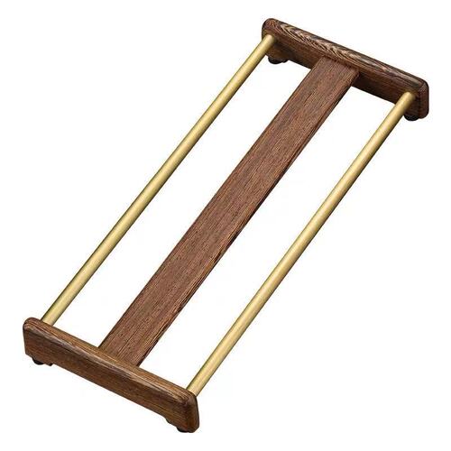 Wholesale ebony copper wood tea cup holder tea ceremony tea tray storage rack cup drying rack tea coaster coaster kung fu tea set accessories