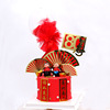 Cake decoration of the elderly, the birthday, the blessing of the East China Sea 8090 Shou paper fan birthday cake 插 Fan cake plug -in