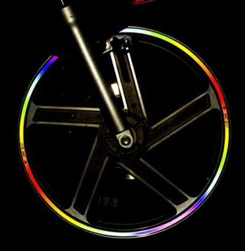 Motorcycle Tire Adhesive Car Steel Rim Wheel Decal Reflective Rim Decor 17 18 19-inch Universal Model