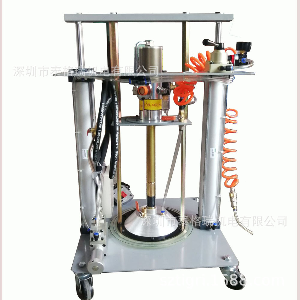 工厂供减速箱装配线自动减速机注脂机双立柱气动定量黄油机