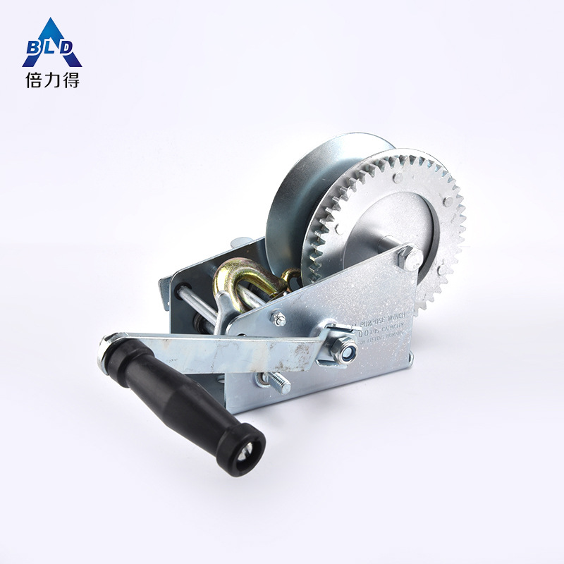 倍力得 厂家直销 织带绞盘 游艇拖车绞盘 纤维绳布带绞盘KW3000