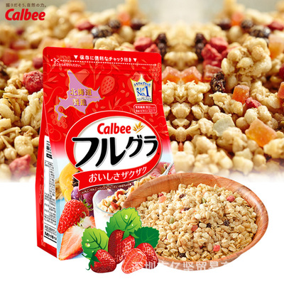 Hokkaido, Japan calbee Card music than 700g Satiety fruit Oatmeal precooked and ready to be eaten breakfast Chongyin Oatmeal