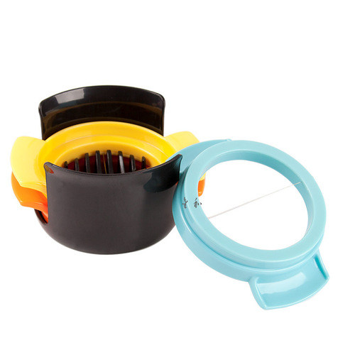 Three-in-One Egg Slicer, 304 Stainless Steel Egg and Yolk Slicer, Egg and Century Egg Slice Divider, Multi-functional Egg Slicer